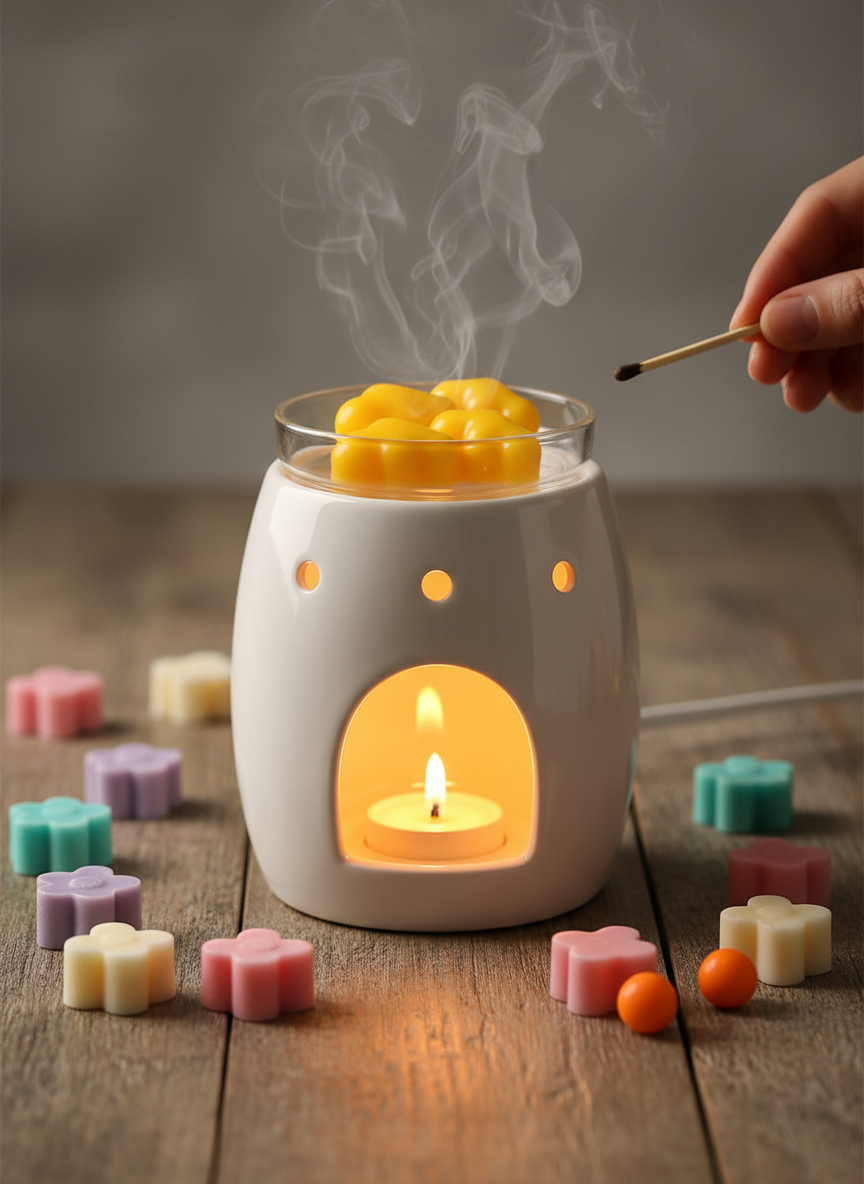 Cera derretida en forma de nube: tamaño de muestra