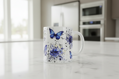 Blue Butterflies - UVDTF Wrap for cups/hard surfaces sticker