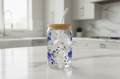 Blue Butterflies - UVDTF Wrap for cups/hard surfaces sticker