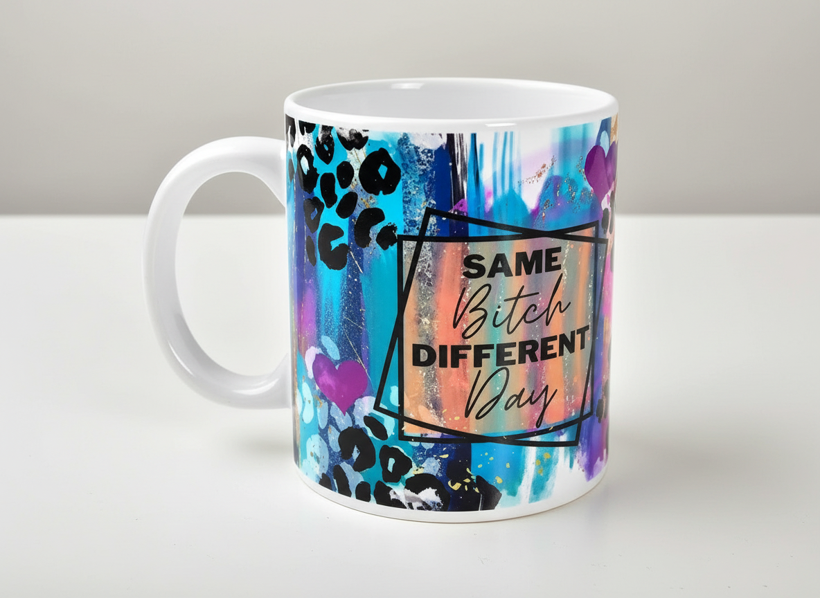 Misma perra, día diferente, envoltura UVDTF