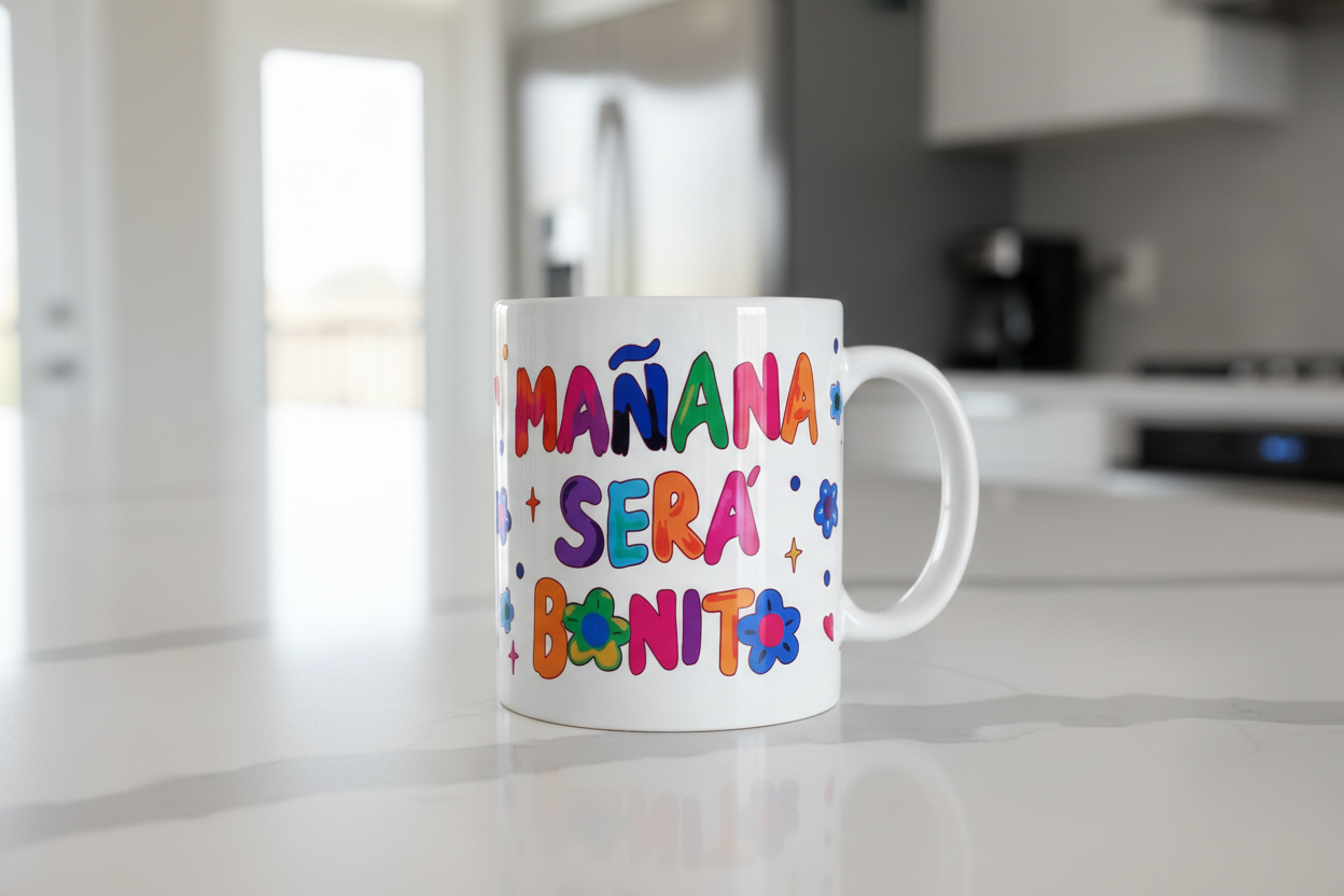 Mañana Sera Bonito (Tomorrow will be Pretty) - UVDTF wrap for cups/hard surfaces sticker