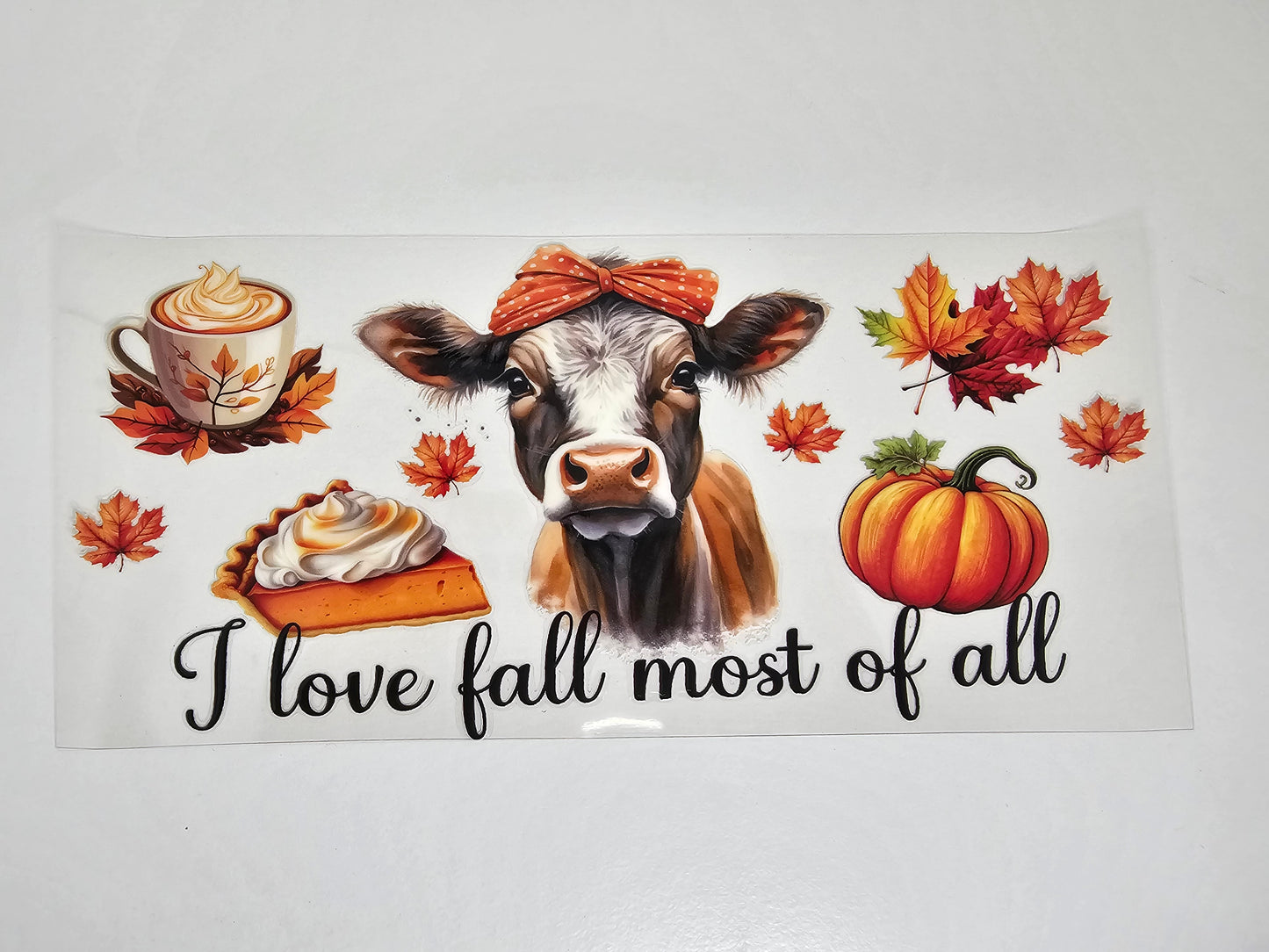 Fall Cow UVDTF