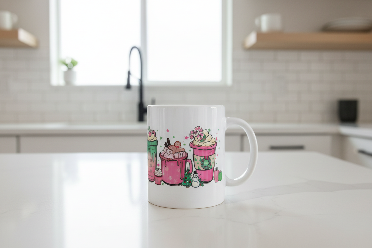 Candy X-mas Cups - UVDTF Wrap #2 for cups/hard surfaces sticker