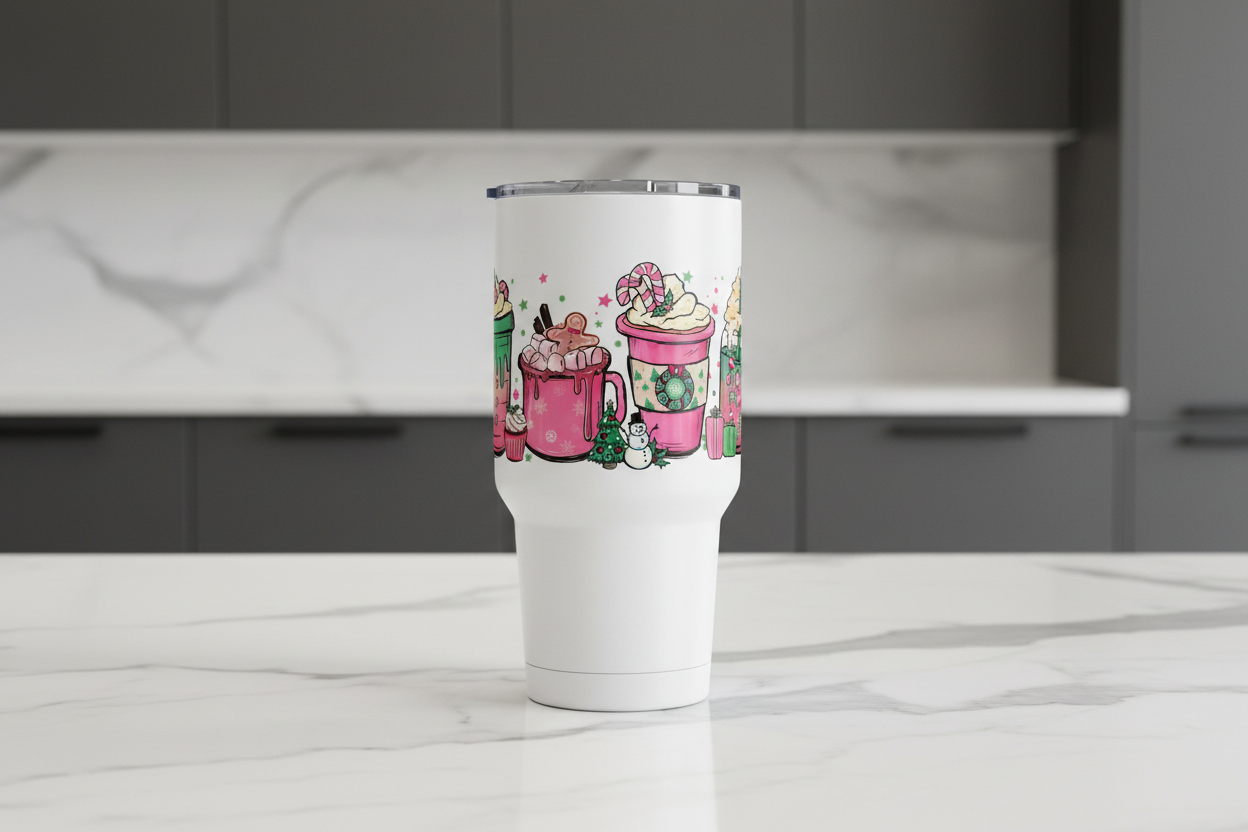Candy X-mas Cups - UVDTF Wrap #2 for cups/hard surfaces sticker