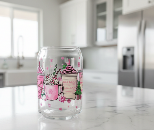 Candy Cane Cups - UVDTF Wrap for cups/hard surfaces sticker