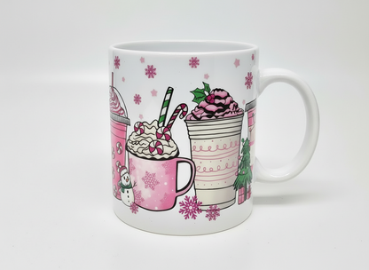 Candy Cane Cups - UVDTF Wrap for cups/hard surfaces sticker