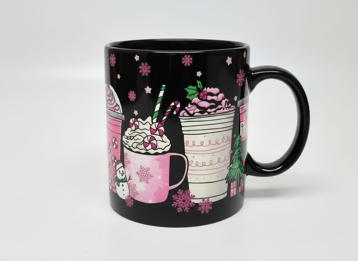 Candy Cane Cups - UVDTF Wrap for cups/hard surfaces sticker