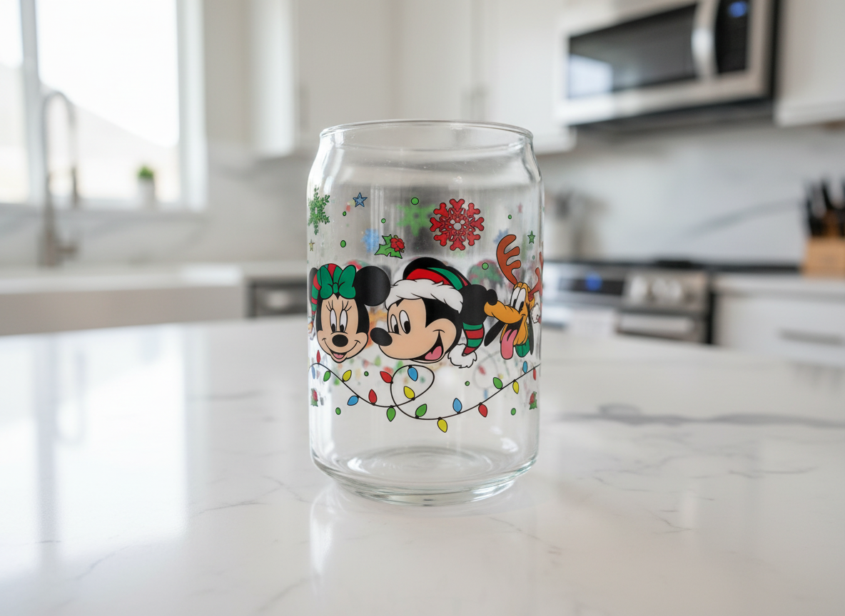 Mickey & Friends Xmas - UVDTF Wrap for cups/hard surfaces sticker