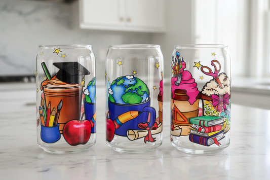 Envoltura UVDTF para vasos escolares