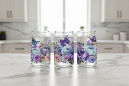 Butterflies & Peonies - UVDTF Wrap for cups/hard surfaces sticker