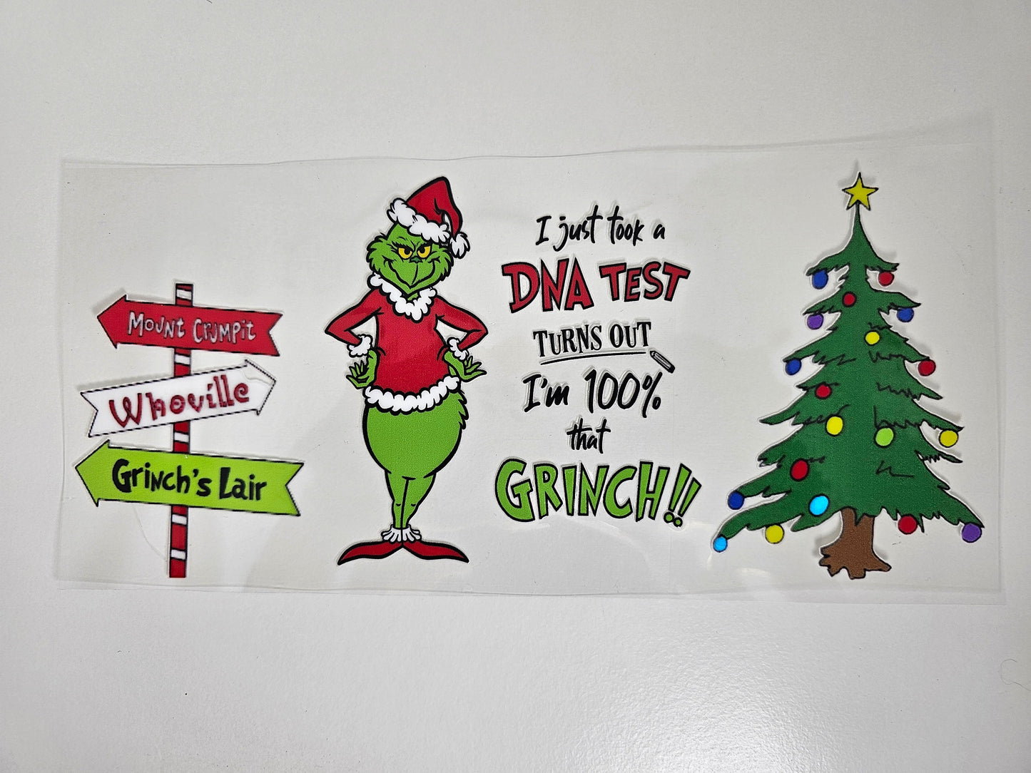 Grinch DNA UVDTF Wrap