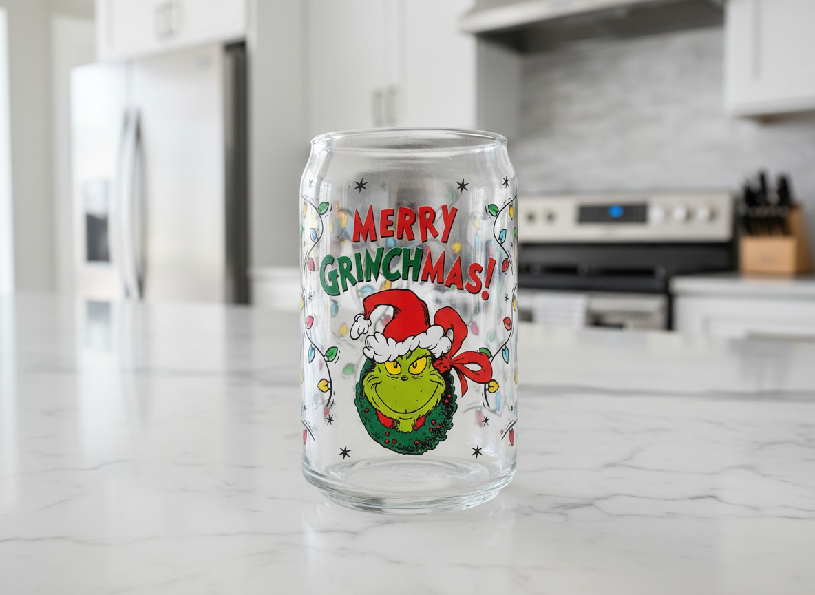 Envoltura UVDTF Feliz Grinchmas