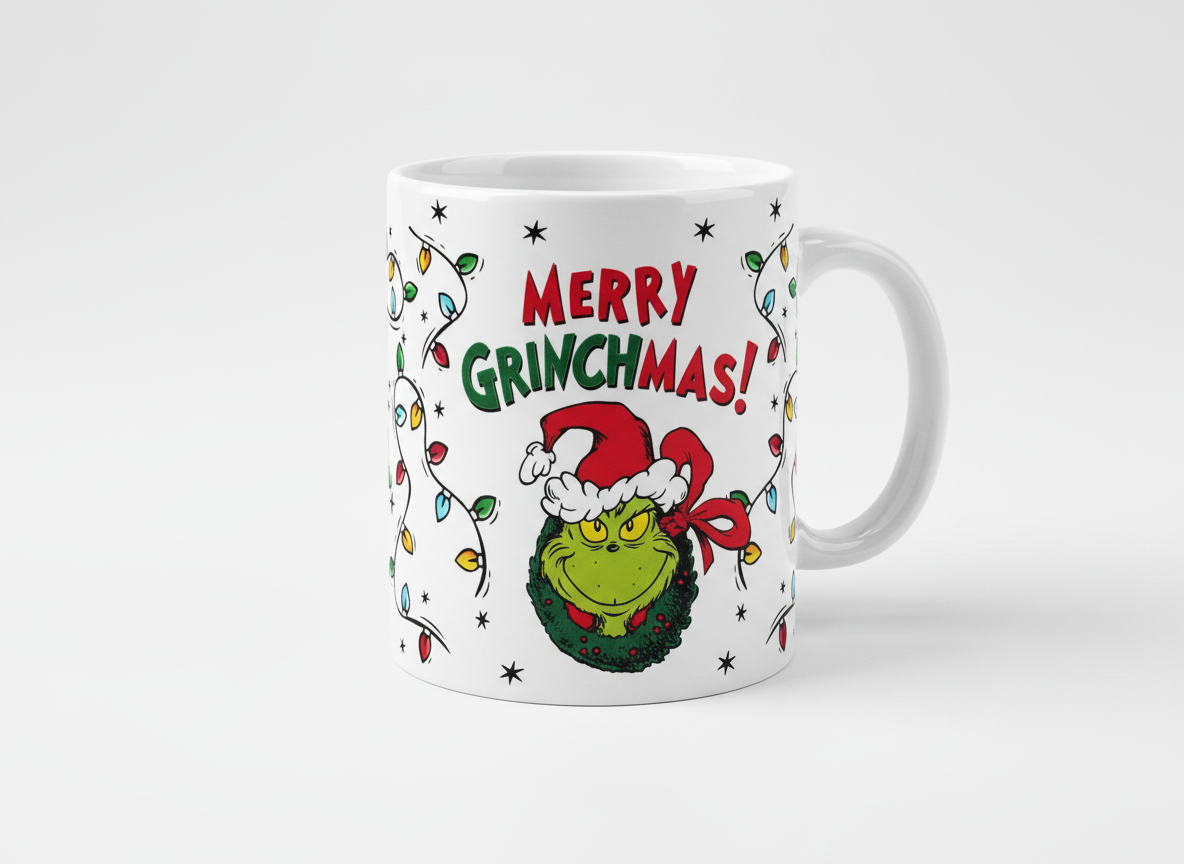 Envoltura UVDTF Feliz Grinchmas