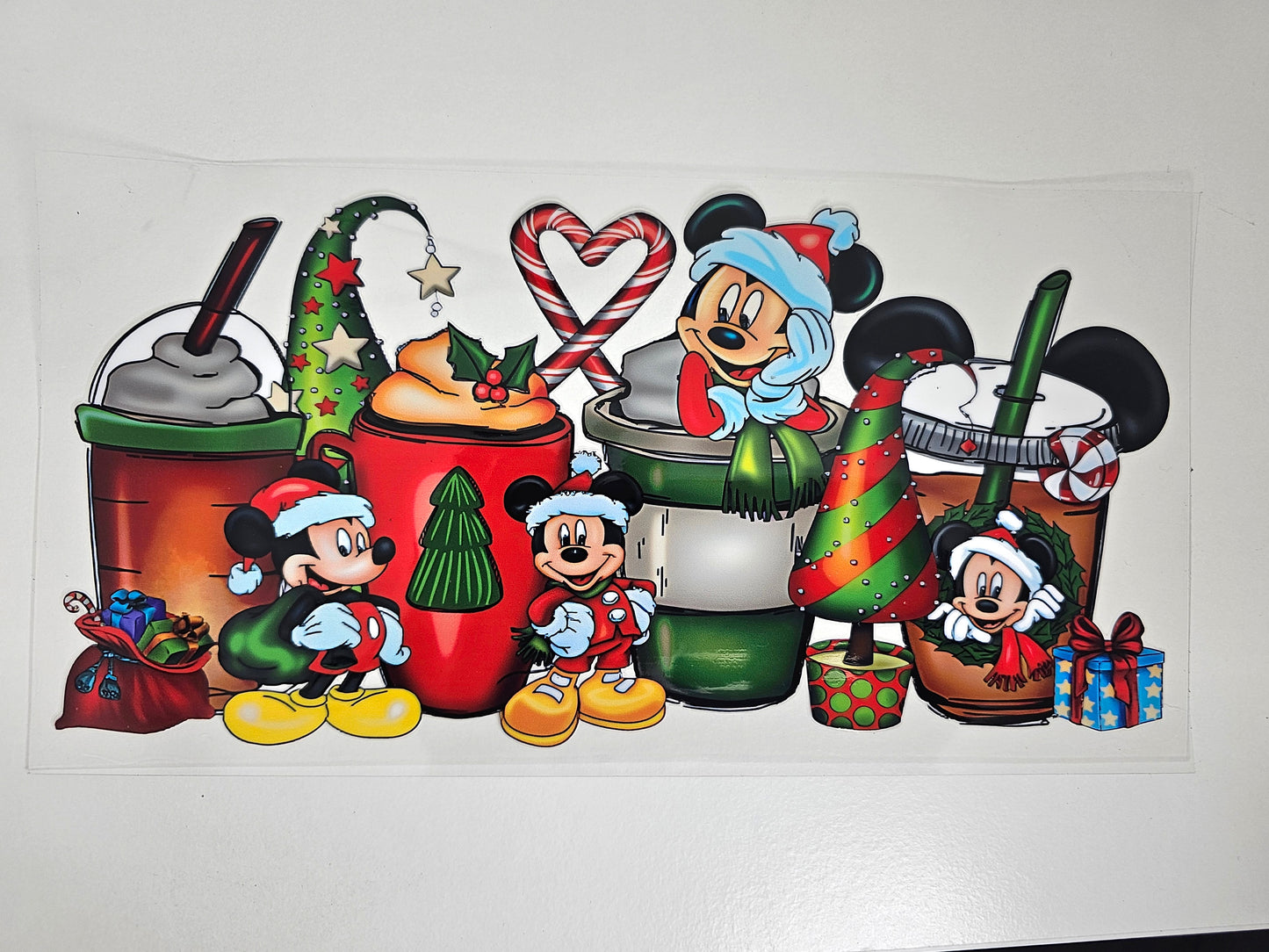 Mickey Xmas Cups UVDTF Wrap