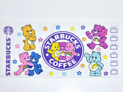 Care Bears Starbucks - UVDTF Wrap