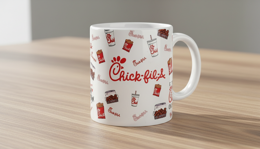 Chick-Fil-A - UVDTF Wrap for cups/hard surfaces sticker