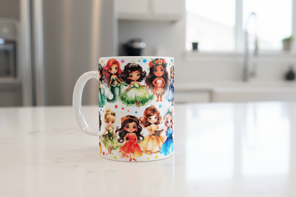 Little Princesses - UVDTF Wrap for cups/hard surfaces sticker