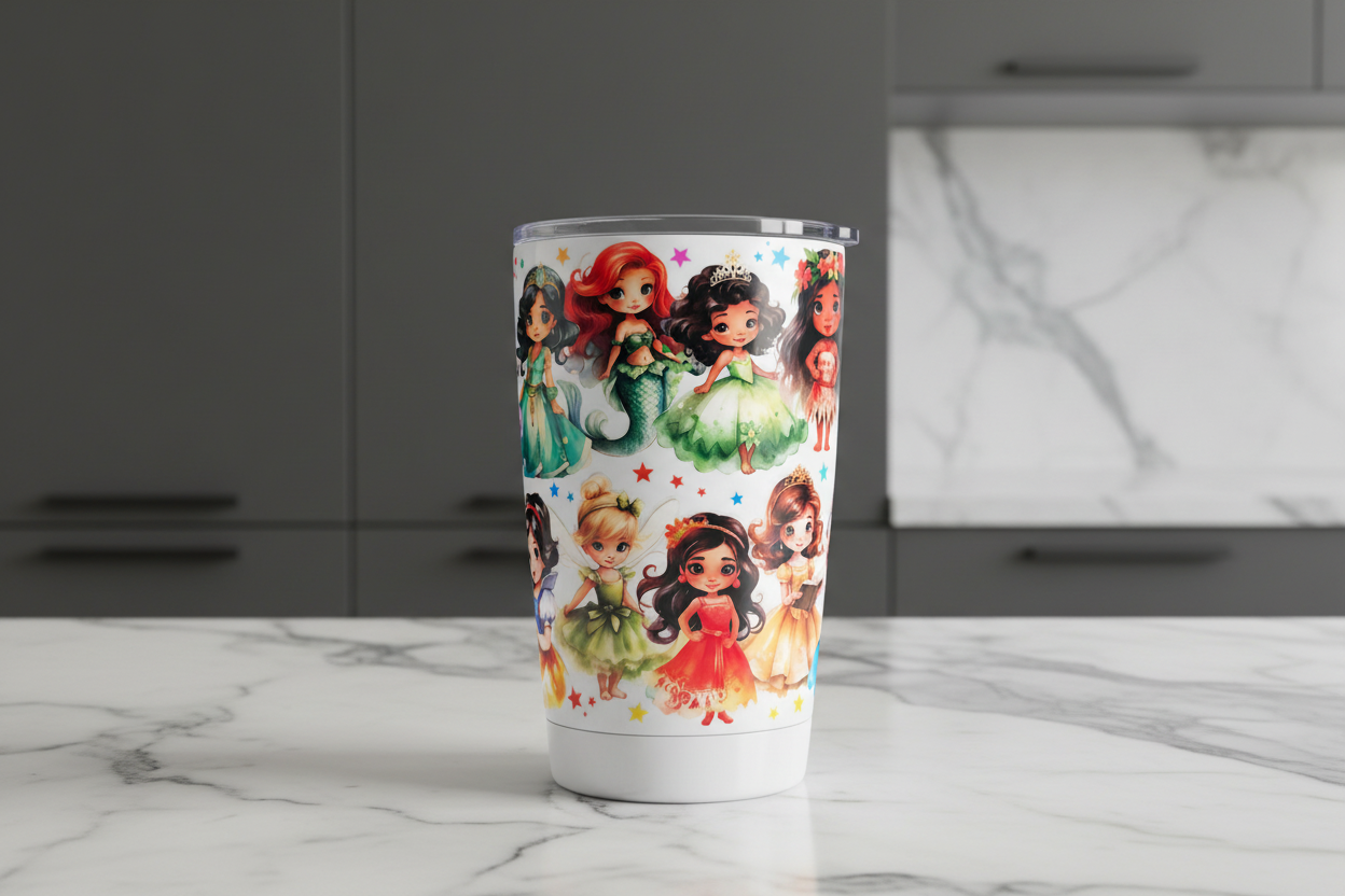 Little Princesses - UVDTF Wrap for cups/hard surfaces sticker