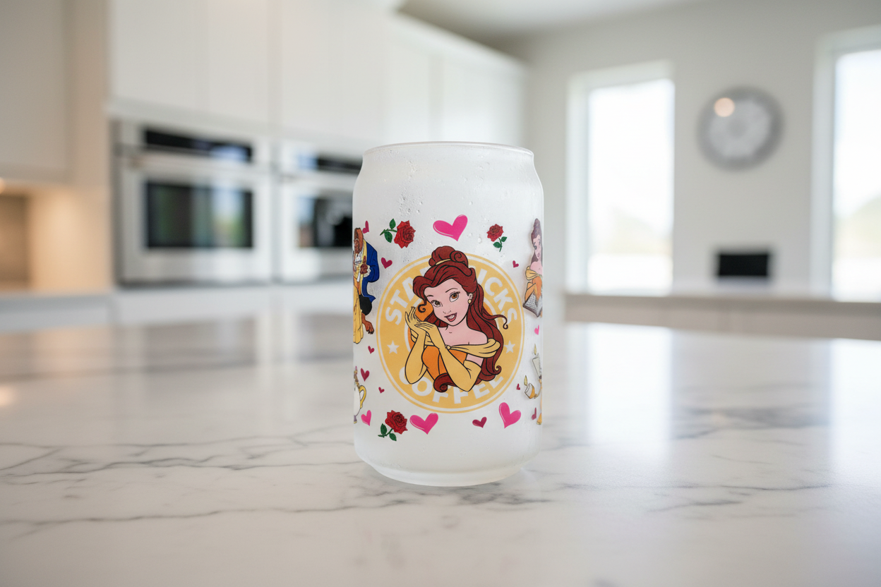 Belle Starbucks - UVDTF Wrap for cups/hard surfaces sticker