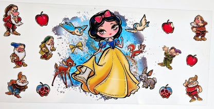 Snow White & Dwarves - UVDTF Wrap for cups/hard surfaces sticker