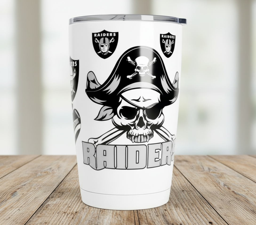 Raiders Skull - UVDTF Wrap for cups/hard surfaces sticker
