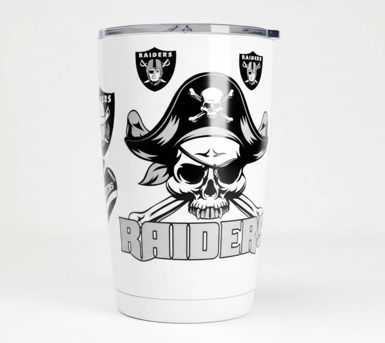 Raiders Skull - UVDTF Wrap for cups/hard surfaces sticker
