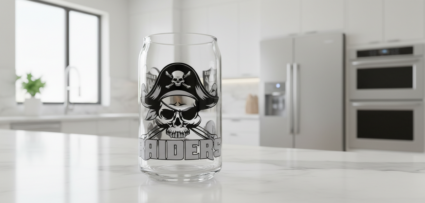 Raiders Skull - UVDTF Wrap for cups/hard surfaces sticker