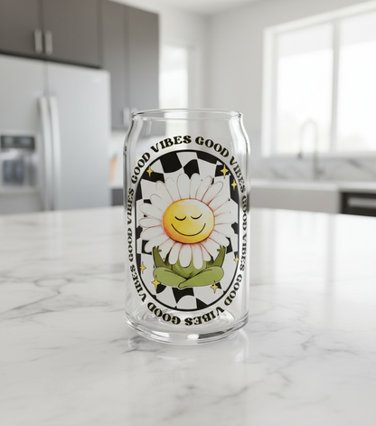 Good Vibes Daisy - UVDTF Decal for cups/hard surfaces sticker