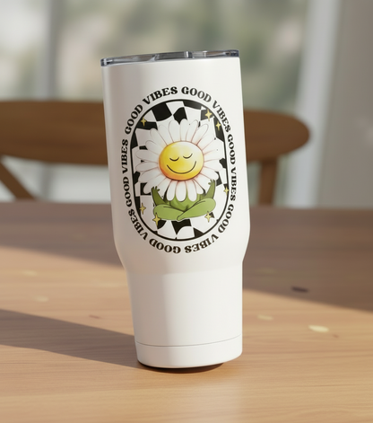 Good Vibes Daisy - UVDTF Decal for cups/hard surfaces sticker
