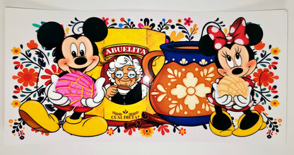 Mickey & Minnie Abuelita Chocolate - UVDTF Wrap