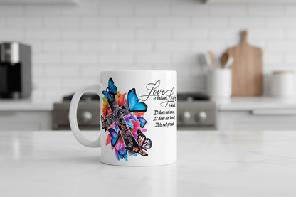 Love Is Patient (Colorful Cross) - UVDTF Decal for cups/hard surfaces sticker