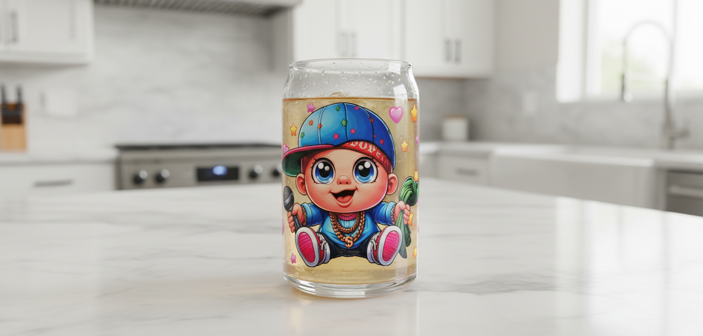 Microphone Boy - UVDTF Wrap for cups/hard surfaces sticker