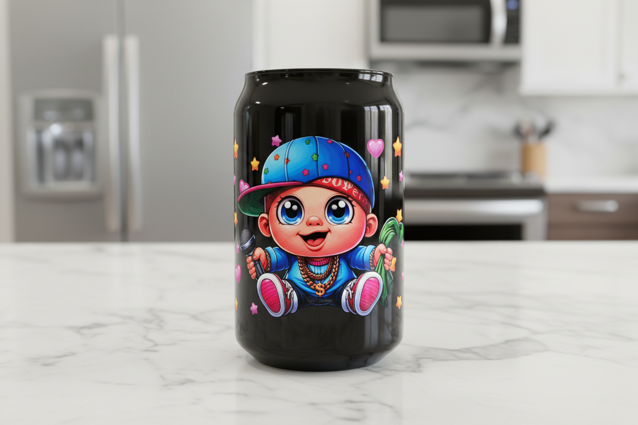 Microphone Boy - UVDTF Wrap for cups/hard surfaces sticker