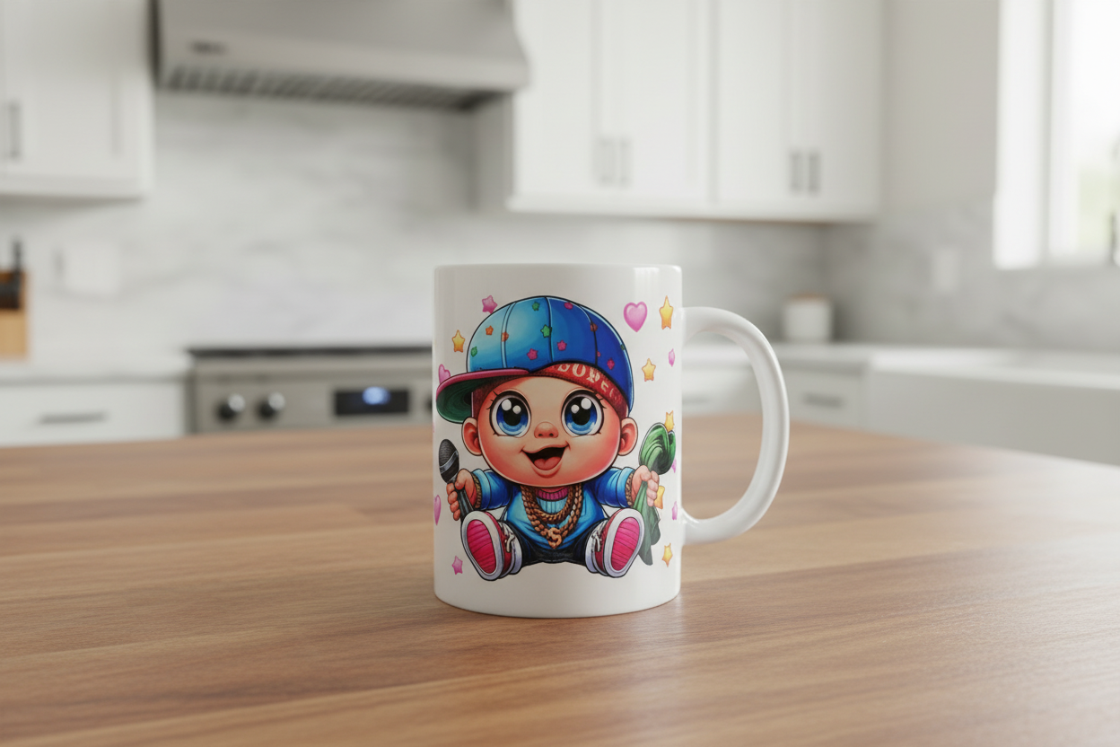 Microphone Boy - UVDTF Wrap for cups/hard surfaces sticker