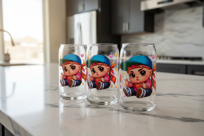 Red Bandana Boy - UVDTF Wrap for cups/hard surfaces sticker