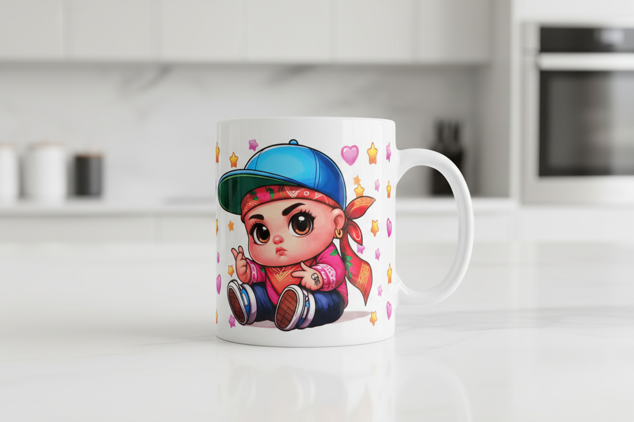 Red Bandana Boy - UVDTF Wrap for cups/hard surfaces sticker