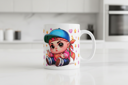 Red Bandana Boy - UVDTF Wrap for cups/hard surfaces sticker