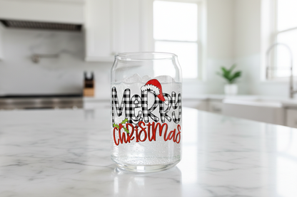 Merry Christmas Plaid - UVDTF Decal for cups/hard surfaces sticker