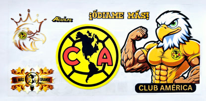 Club América Eagle - UVDTF Wrap for cups/hard surfaces sticker