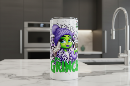 Purple Grinch Girl - UVDTF Wrap for cups/hard surfaces sticker