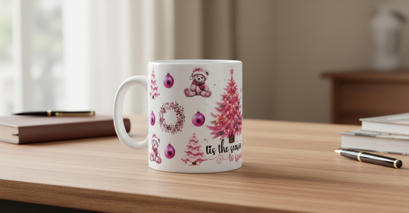 Christmas Trees & Wreaths - UVDTF Wrap for cups/hard surfaces sticker