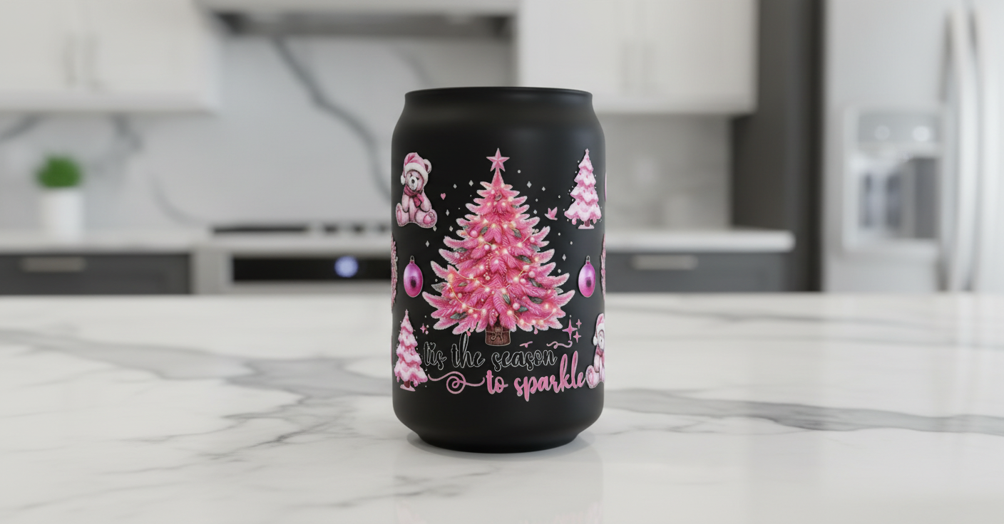 Christmas Trees & Wreaths - UVDTF Wrap for cups/hard surfaces sticker