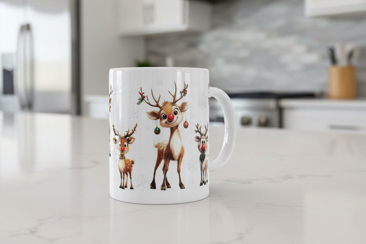 Reindeers - UVDTF Wrap for cups/hard surfaces sticker