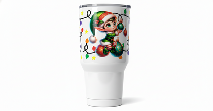 Elf with Lights - UVDTF Wrap for cups/hard surfaces sticker