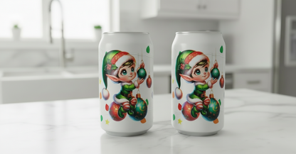 Elf with Lights - UVDTF Wrap for cups/hard surfaces sticker