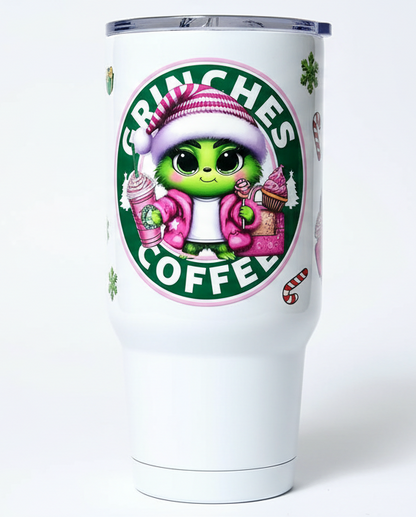 Grinches Coffee Pink - UVDTF wrap for cups/hard surfaces sticker