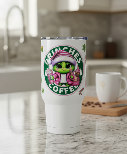 Grinches Coffee Pink - UVDTF wrap for cups/hard surfaces sticker
