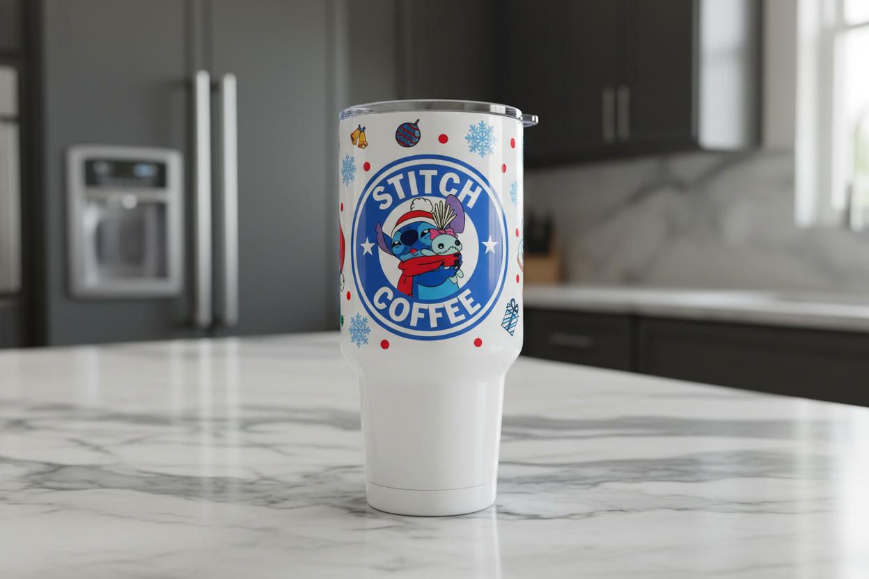 Coser café - envoltura UVDTF