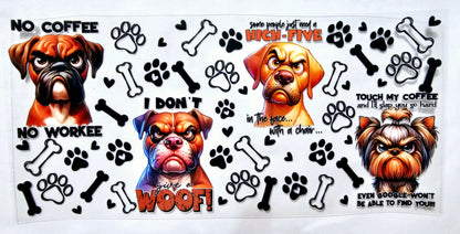 Doggie Attitude - UVDTF Wrap for cups/hard surfaces sticker