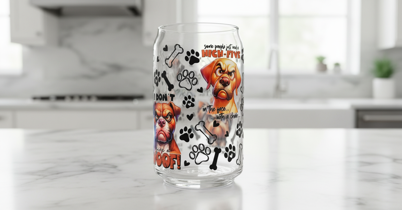 Doggie Attitude - UVDTF Wrap for cups/hard surfaces sticker